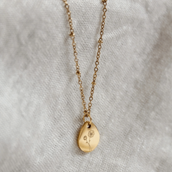 Pre-order Geboorteboortebloem Ketting